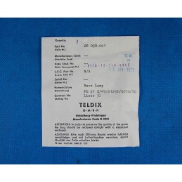 Instrument-lighting-fitting lamp