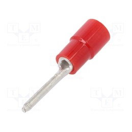 10 pcs x NICHIFU - TMEX TC-1.25-11S-RED - Tip: wire pin, Ø: 1.5mm, 0.3÷1.65mm2, crimped, for cable, insulated