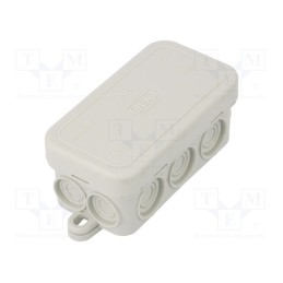 1 pcs x OBO BETTERMANN - A 6 - Enclosure: junction box, X: 43mm, Y: 80mm, Z: 36mm, polyetylene, IP55