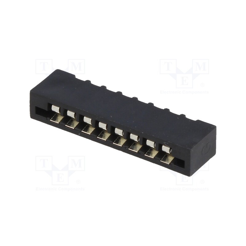 10 pcs x CONNFLY - DS1020-08ST1D - Connector: FFC/FPC, straight, PIN: 8, Non-ZIF, THT, tinned, 20mΩ