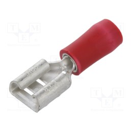 10 pcs x JST - FVDDF1.25-250A RD (S)(LF) K - Terminal: flat, 6.3mm, 0.8mm, female, 0.5÷1.5mm2, crimped, red