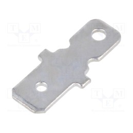 10 pcs x MIFLEX - KP-778-02 - Terminal: flat, 6.3mm, 0.8mm, male, steel, tinned, angled 90°