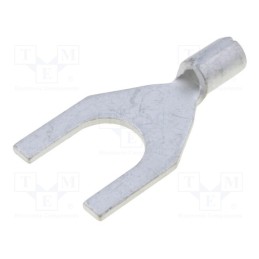 10 pcs x NINIGI - ST-097/2 - Tip: fork, M6, 0.5÷1mm2, crimped, for cable, non-insulated, tinned