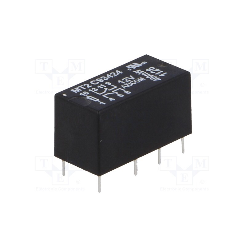 1 pcs x TE Connectivity - 5-1462000-1 - Relay: electromagnetic, DPDT, Ucoil: 12VDC, max.250VAC, max.220VDC
