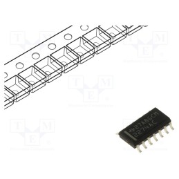 1 pcs x TEXAS INSTRUMENTS - TLC2274ACDR - IC: operational amplifier, 2.2MHz, Ch: 4, SO14, , IB: 100pA