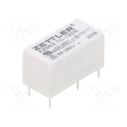 1 pcs x ZETTLER - AZ963-1C-12DE - Relay: electromagnetic, SPDT, Ucoil: 12VDC, 6A, 6A/250VAC, 6A/30VDC