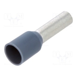 10 pcs x TE Connectivity - 1-966067-9 - Tip: bootlace ferrule, insulated, copper, 4mm2, 10mm, tinned, grey