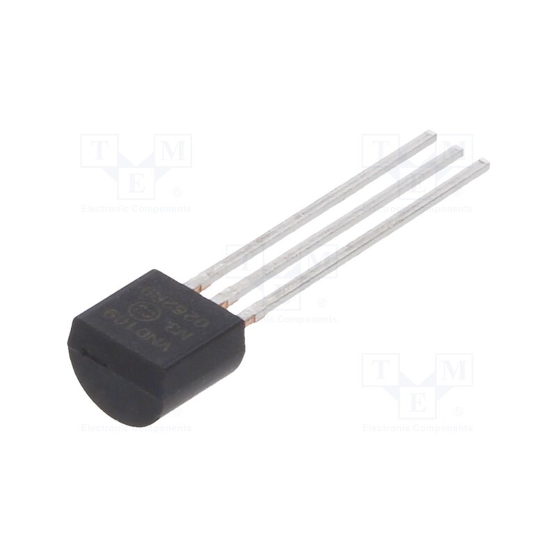 1 pcs x MICROCHIP TECHNOLOGY - VN0109N3-G - Transistor: N-MOSFET, unipolar, 90V, 2A, TO92