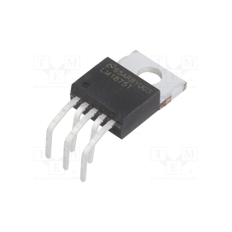 1 pcs x TEXAS INSTRUMENTS - LM1875T/LF02 - IC: audio amplifier, Pout: 25W, 16÷60VDC, Ch: 1, Amp.class: AB, 8Ω