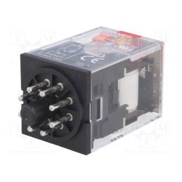 1 pcs x OMRON - MKS2PIN AC230 - Relay: electromagnetic, DPDT, Ucoil: 230VAC, Icontacts max: 10A