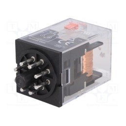 1 pcs x OMRON - MKS2P AC24 - Relay: electromagnetic, DPDT, Ucoil: 24VAC, Icontacts max: 10A