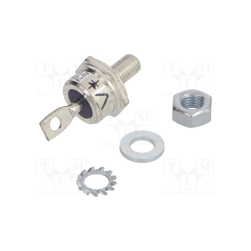 1 pcs x VISHAY - VS-70HF80 - Diode: rectifying, 800V, 1.35V, 70A, cathode to stud, DO203AB,