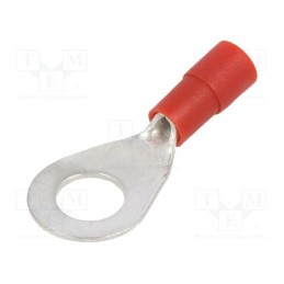 10 pcs x ERKO - KOE_6-1/100 - Tip: ring, M6, Ø: 6.5mm, 0.5÷1mm2, crimped, for cable, insulated