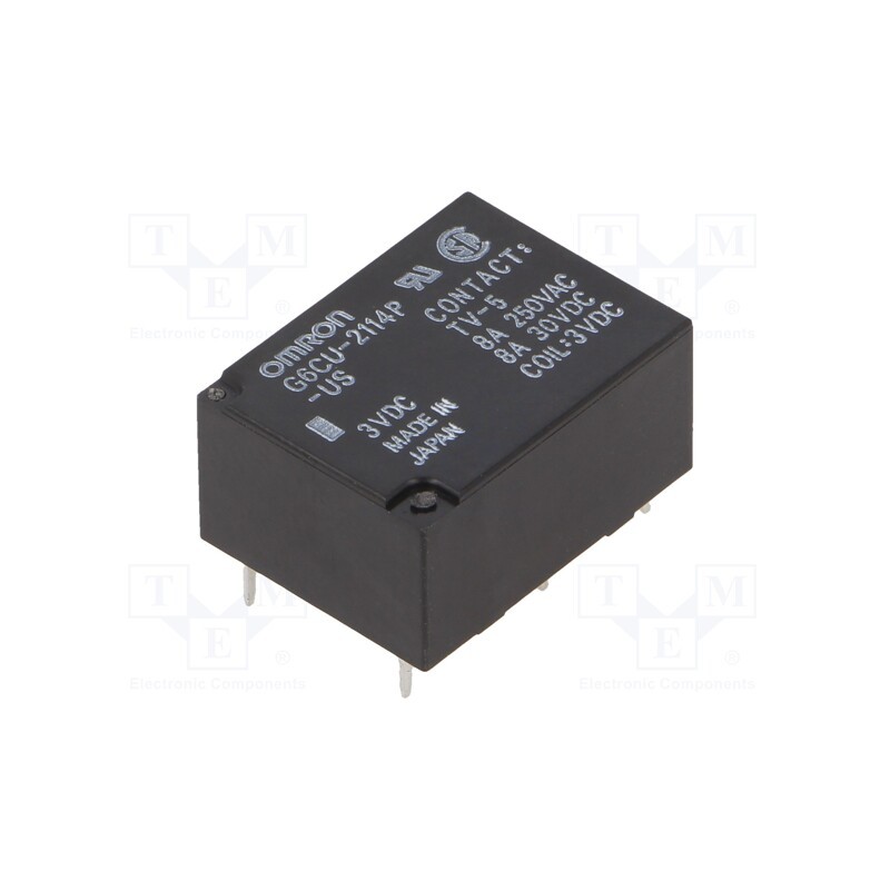 1 pcs x OMRON OCB - G6CU-2114P-US 3DC - Relay: electromagnetic, SPST-NO + SPST-NC, Ucoil: 3VDC, 8A/250VAC