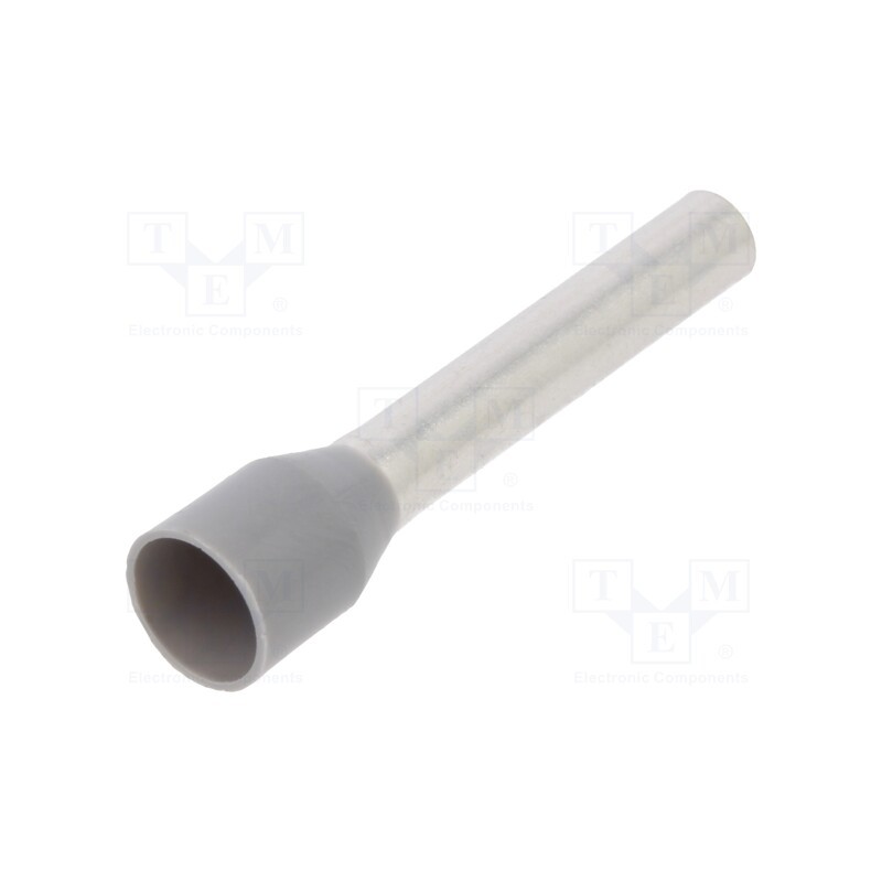 10 pcs x WAGO - 216-287 - Tip: bootlace ferrule, insulated, 4mm2, 18mm, tinned, crimped, grey