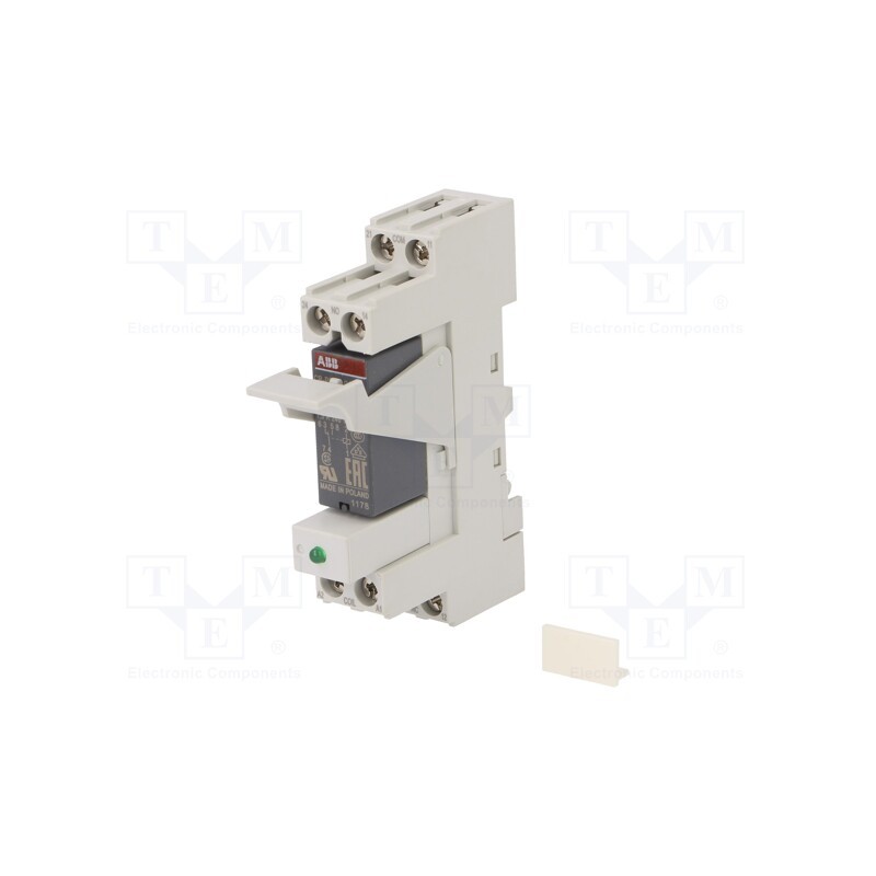 1 pcs x ABB - 1SVR405600R1010 - Relay: interface, SPDT, Ucoil: 24VDC, for DIN rail mounting
