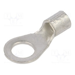 10 pcs x ERKO - KOA_6-6/100 - Tip: ring, M6, 4÷6mm2, crimped, for cable, tinned, copper, 6.5mm