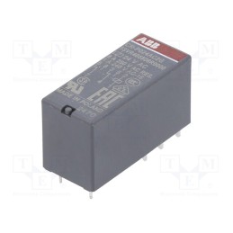 1 pcs x ABB - 1SVR405606R0000 - Relay: electromagnetic, DPDT, Ucoil: 24VAC, 8A, max.250VAC, PCB