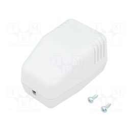 1 pcs x MASZCZYK - KM-46B/GY - Enclosure: for power supplies, X: 40mm, Y: 66mm, Z: 40mm, ABS, grey