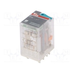 1 pcs x ABB - 1SVR405612R1400 - Relay: electromagnetic, 3PDT, Ucoil: 24VDC, Icontacts max: 10A