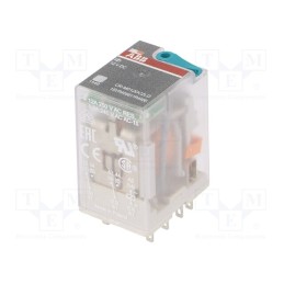 1 pcs x ABB - 1SVR405611R4400 - Relay: electromagnetic, DPDT, Ucoil: 12VDC, Icontacts max: 12A