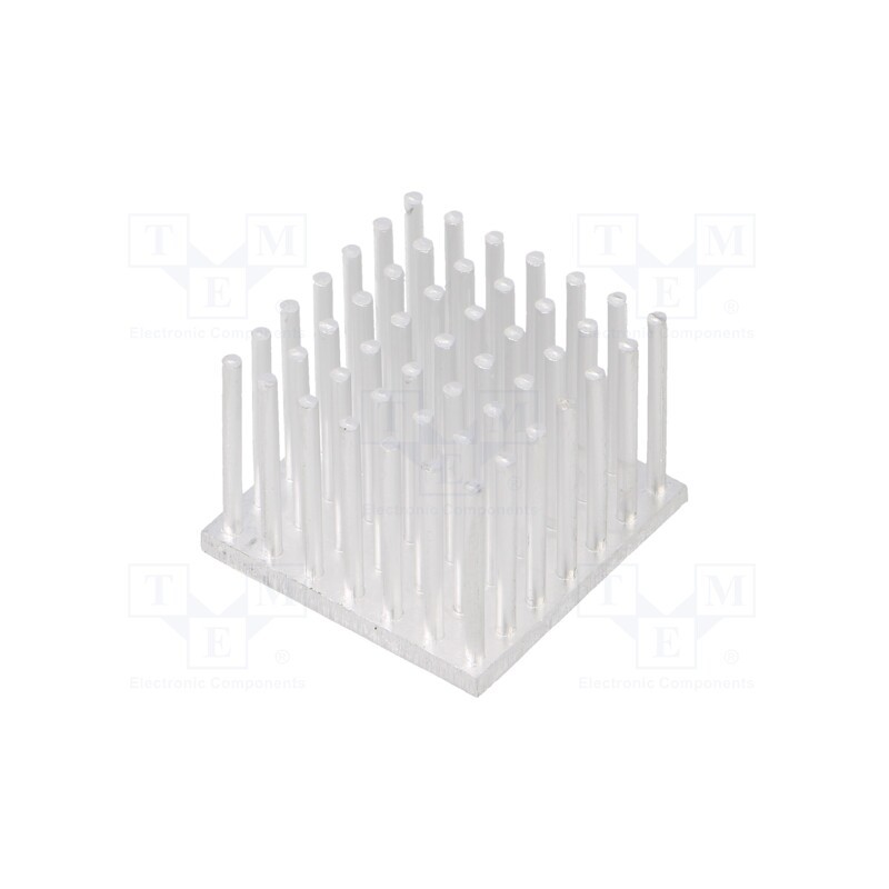 1 pcs x ALUTRONIC - PO 25-25-18,5-AL - Heatsink: extruded, L: 25mm, W: 25mm, H: 18.5mm, 3K/W, aluminium