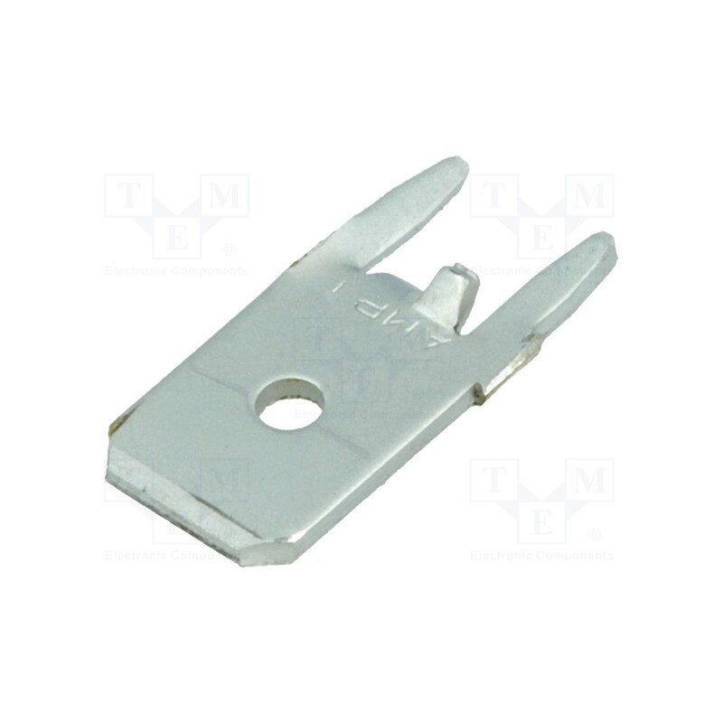 10 pcs x TE Connectivity - 63824-1 - Terminal: flat, 6.3mm, 0.8mm, male, THT, brass, tinned, straight