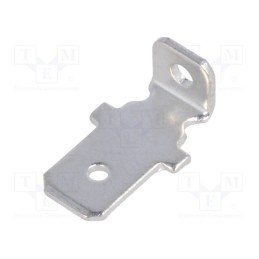 10 pcs x MIFLEX - KP-778-01 - Terminal: flat, 6.3mm, 0.8mm, male, THT, steel, tinned, straight