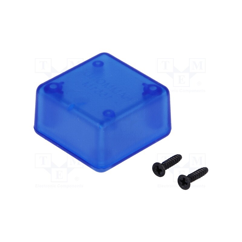 1 pcs x HAMMOND - 1551MTBU - Enclosure: multipurpose, X: 35mm, Y: 35mm, Z: 20mm, 1551, ABS, blue
