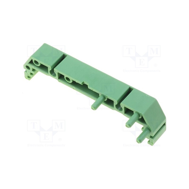 1 pcs x ELBAG - 72/11LG/GREEN - DIN rail mounting bracket, 72x11mm, Body: green
