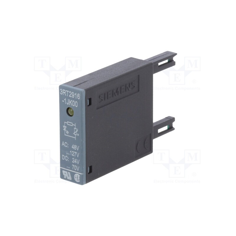 1 pcs x SIEMENS - 3RT2916-1JK00 - Surge arrestor, varistor, Series: 3RT20, Size: S00, 48÷127VAC