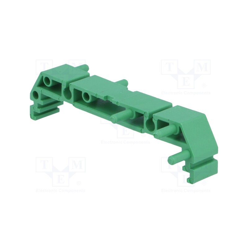 1 pcs x ELBAG - 72/11/GREEN - DIN rail mounting bracket, 72x11mm, Body: green