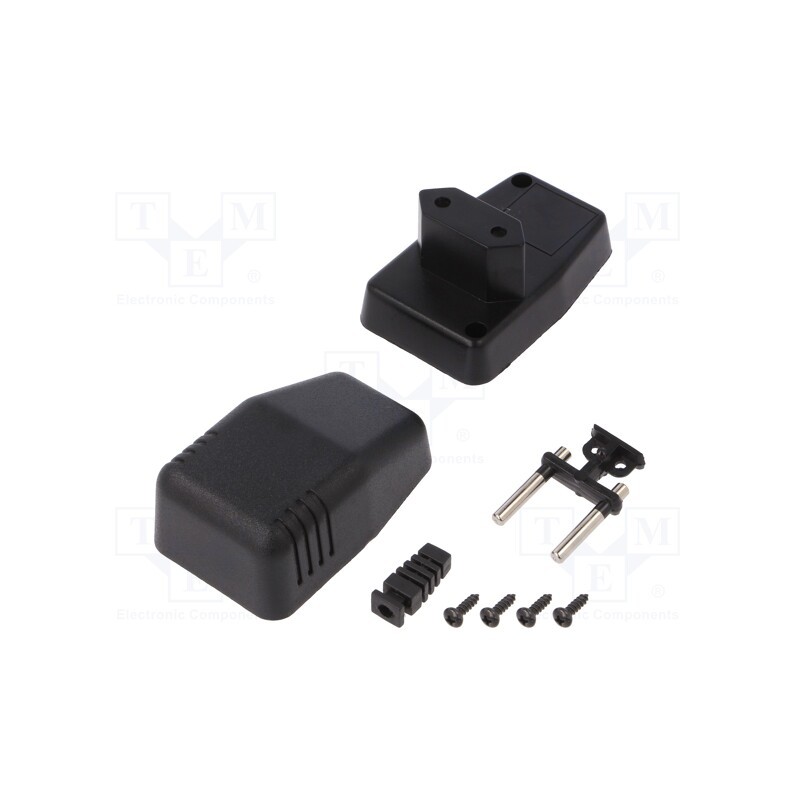 1 pcs x MASZCZYK - KM-46N/BK - Enclosure: for power supplies, X: 40mm, Y: 66mm, Z: 40mm, ABS, black