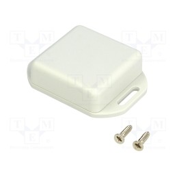 1 pcs x HAMMOND - 1551QFLGY - Enclosure: multipurpose, X: 40mm, Y: 40mm, Z: 15mm, with fixing lugs