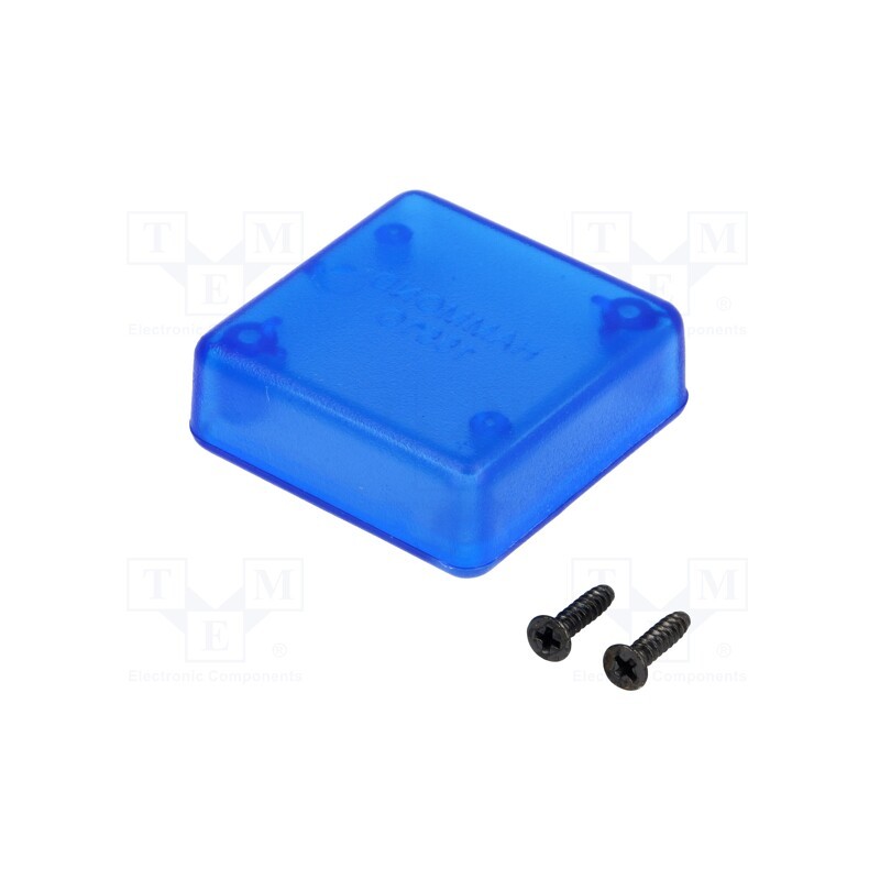 1 pcs x HAMMOND - 1551QTBU - Enclosure: multipurpose, X: 40mm, Y: 40mm, Z: 15mm, 1551, ABS, blue