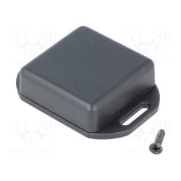 1 pcs x HAMMOND - 1551QFLBK - Enclosure: multipurpose, X: 40mm, Y: 40mm, Z: 15mm, with fixing lugs