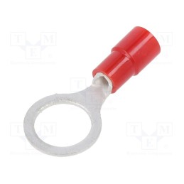 10 pcs x NICHIFU - TMEX 1.25-8-RED - Tip: ring, M8, Ø: 8.4mm, 0.3÷1.65mm2, crimped, for cable, insulated