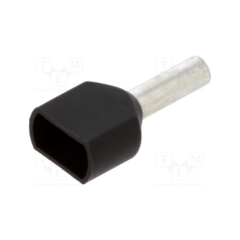 10 pcs x TE Connectivity - 966144-6 - Tip: bootlace ferrule, insulated,double, copper, 1.5mm2, 8mm