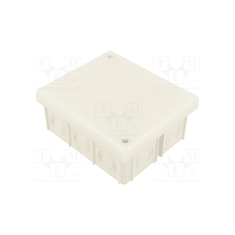 1 pcs x JONEX - PK-100L WHITE - Enclosure: junction box, X: 80mm, Y: 95mm, Z: 40mm, wall mount, IP20