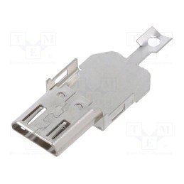 10 pcs x HIROSE - ZX40-B-SLDA - Plug case, ZX, for cable, USB 2.0, cut from reel, 4000pcs.