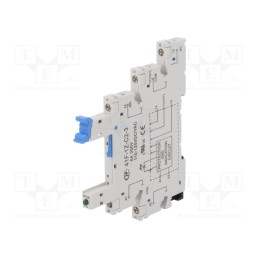 1 pcs x HONGFA RELAY - 41F-1Z-C2-3 - Socket, PIN: 5, 6A, 250VAC, for DIN rail mounting, screw terminals