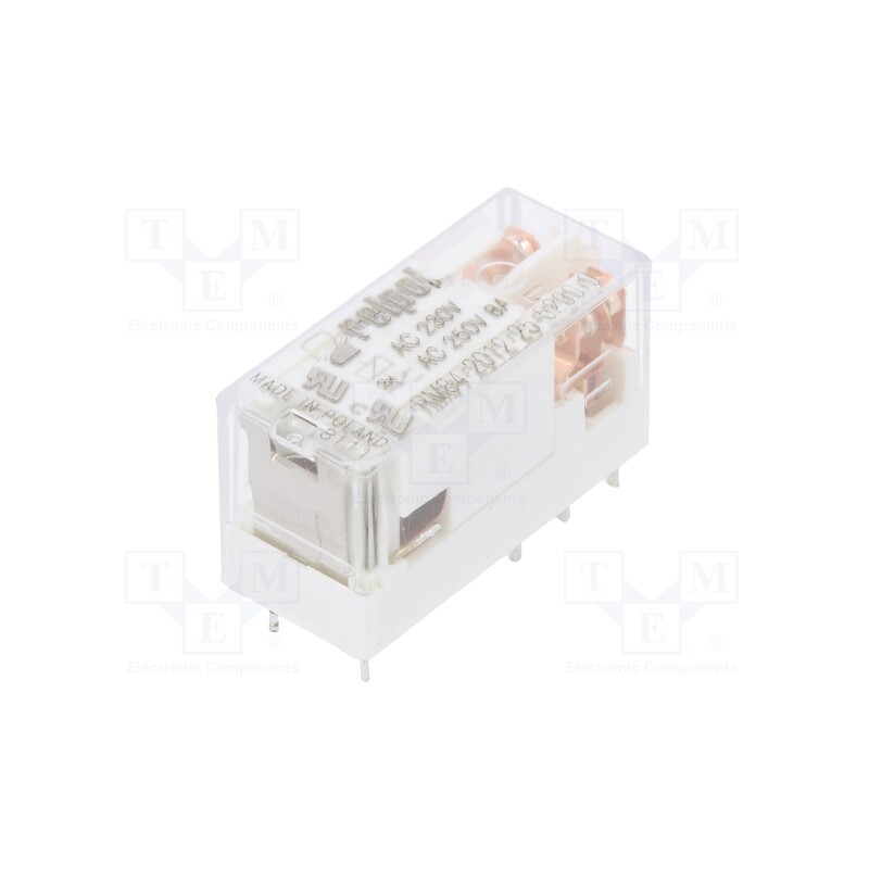 1 pcs x RELPOL - RM84-2012-25-5230-01 - Relay: electromagnetic, DPDT, Ucoil: 230VAC, 8A, 8A/250VAC, PCB