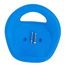 Children's three-wheel saddle, kart saddle with low backrest, blue