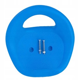 Children's three-wheel saddle, kart saddle with low backrest, blue