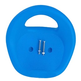 Children's three-wheel saddle, kart saddle with low backrest, blue