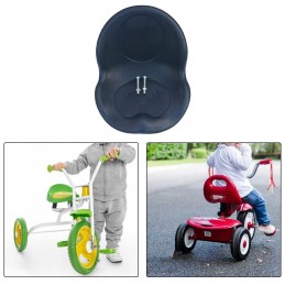 Children's tricycle saddle for karting, low saddle, black b