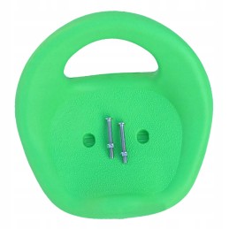 Green children's three-wheel saddle for a go-kart racing cart