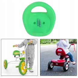 Green children's three-wheel saddle for a go-kart racing cart