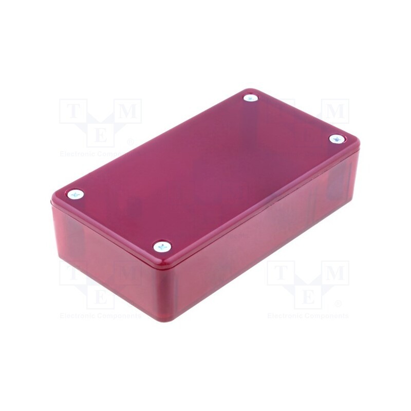 1 pcs x KRADEX - Z76 CZERWONA - Enclosure: multipurpose, X: 59mm, Y: 109mm, Z: 28mm, ABS