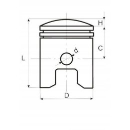 Piston 77 00 18 25 2 for gx270 engine go kart honda